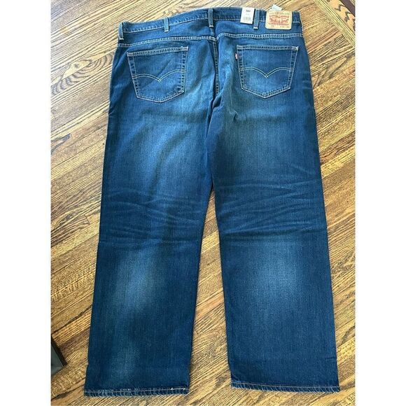 Levi's Men's 569 Loose Straight Fit Jeans stretch size 44X32 dark denim color  . - Picture 7 of 10